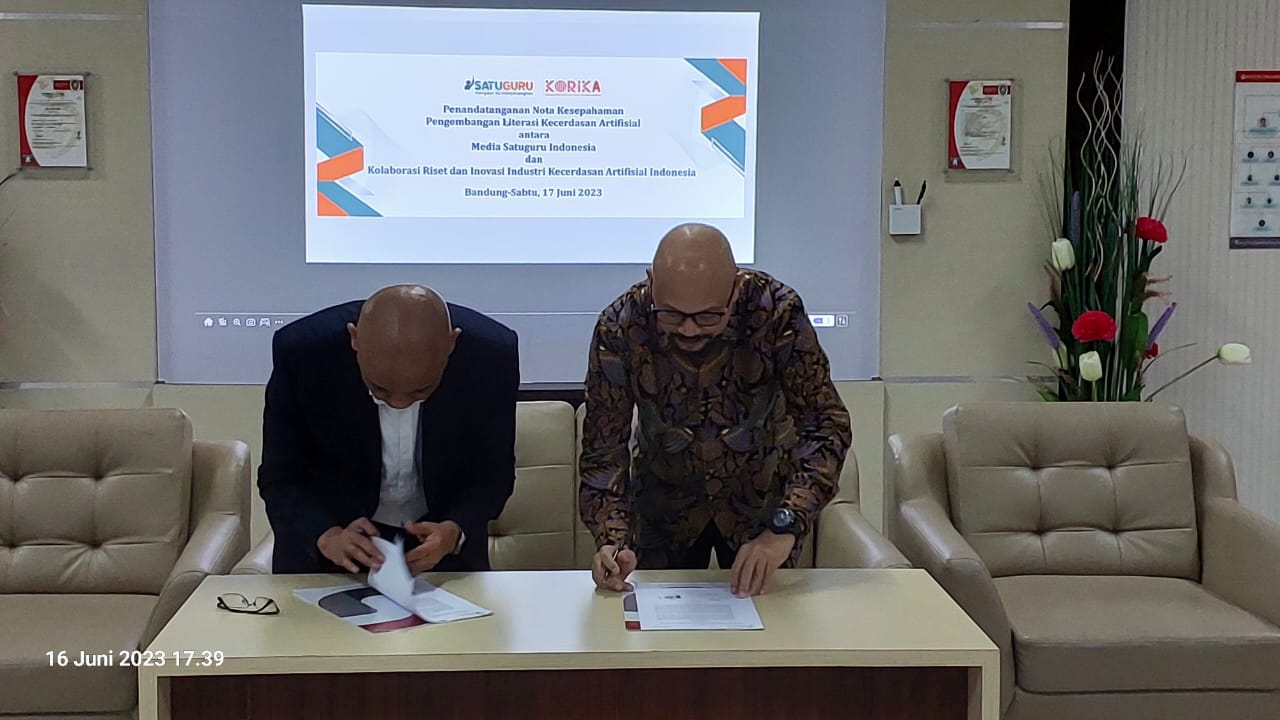  MoU Satuguru.id dengan Korika Indonesia dalam Pengembangan Literasi Kecerdasan Artifisial